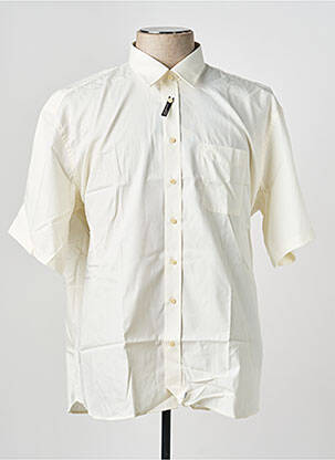 Chemise manches courtes poches jaune JEAN CHATEL homme