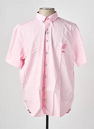 Chemise manches courtes poches rose DARIO BELTRAN homme