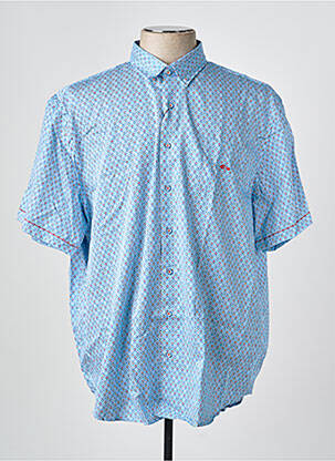 Chemise manches courtes poches bleu DARIO BELTRAN homme