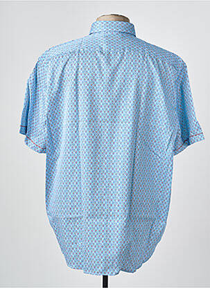 Chemise manches courtes poches bleu DARIO BELTRAN homme