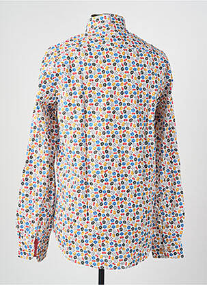 Chemise manches longues imprimé fantaisie blanc DARIO BELTRAN homme