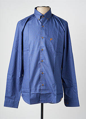 Chemise manches longues imprimé fantaisie bleu DARIO BELTRAN homme