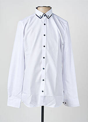 Chemise manches longues coupe droite blanc MARVELIS homme
