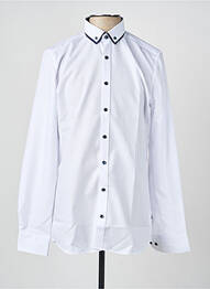 Chemise manches longues coupe droite blanc MARVELIS homme