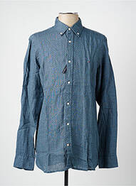 Chemise manches longues coupe droite bleu TOMMY HILFIGER homme