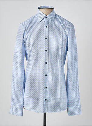 Chemise manches longues imprimé fantaisie bleu MARVELIS homme