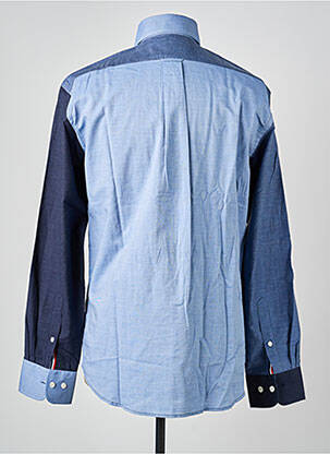 Chemise manches longues coupe droite bleu EDEN PARK homme