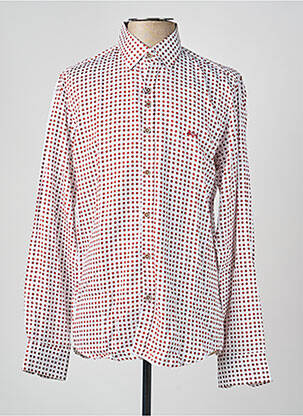 Chemise manches longues imprimé fantaisie blanc DARIO BELTRAN homme