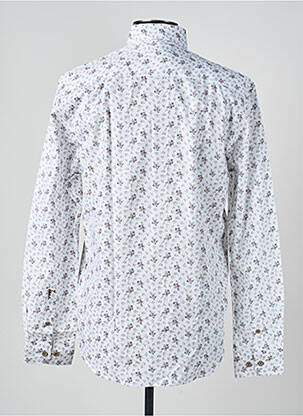 Chemise manches longues imprimé fantaisie blanc IZAC homme