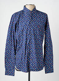 Chemise manches longues imprimé fantaisie bleu THE SURFCAR homme
