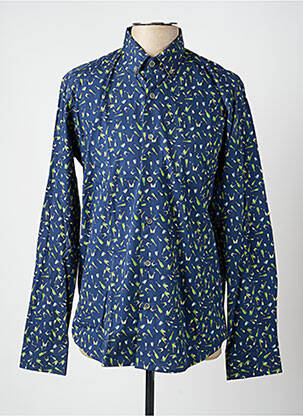 Chemise manches longues imprimé fantaisie bleu THE SURFCAR homme