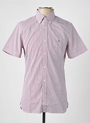 Chemise manches courtes imprimé fantaisie rouge TOMMY HILFIGER homme