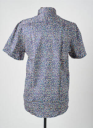 Chemise manches courtes imprimé fantaisie bleu DARIO BELTRAN homme