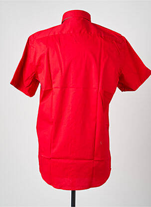 Chemise manches courtes coupe droite rouge DARIO BELTRAN homme