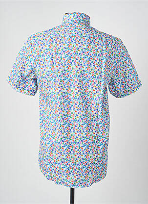 Chemise manches courtes imprimé fantaisie bleu DARIO BELTRAN homme