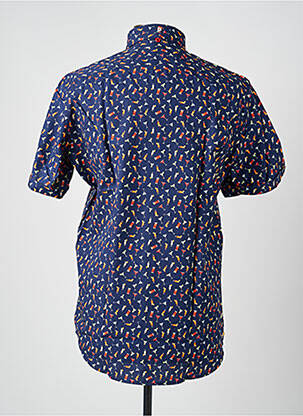 Chemise manches courtes imprimé fantaisie bleu THE SURFCAR homme