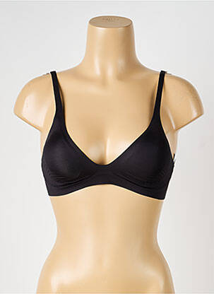 Soutien-gorge sans armature haut soutien-gorge avec mousse de rembourrage amovible noir SLOGGI femme