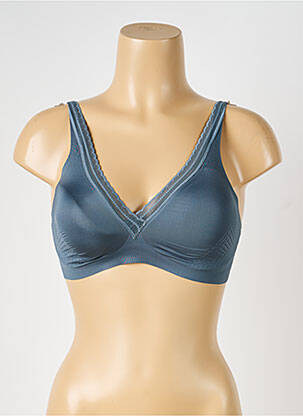 Soutien-gorge effet matière satinée haut soutien-gorge avec mousse de rembourrage amovible vert SLOGGI femme