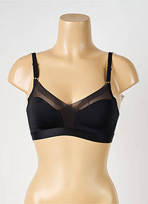 Soutien-gorge effet matière satinée haut soutien-gorge emboitant noir SLOGGI femme