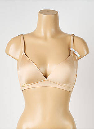 Soutien-gorge effet matière satinée haut soutien-gorge moulé chair ESPRIT femme