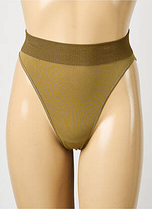 Culotte haute stretch vert SLOGGI femme