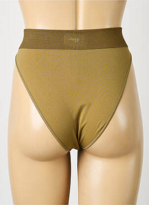 Culotte haute stretch vert SLOGGI femme