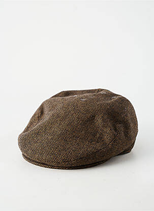 Chapeau forme béret marron PL homme