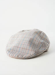 Chapeau forme béret beige PL homme
