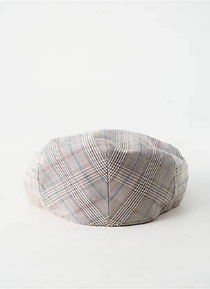 Chapeau forme béret beige PL homme