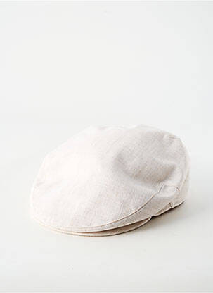 Chapeau forme béret beige PL homme