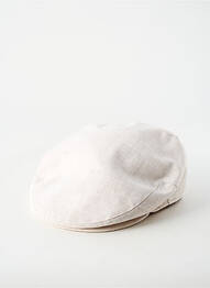 Chapeau forme béret beige PL homme