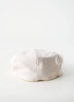 Chapeau forme béret beige PL homme