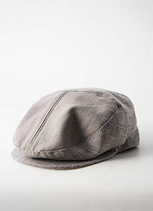 Casquette tissage popeline gris PL homme