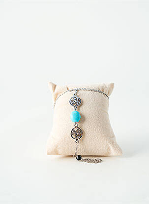 Bracelet fermeture fermoir clips bleu TATA GISELE femme