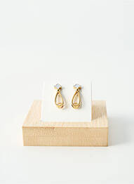 Boucles d’oreilles fermeture fermoir clips or TATA GISELE femme