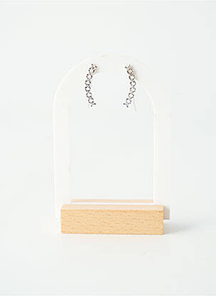 Boucles d’oreilles ornement pierre argent TATA GISELE femme