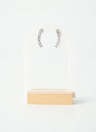 Boucles d’oreilles ornement pierre argent TATA GISELE femme