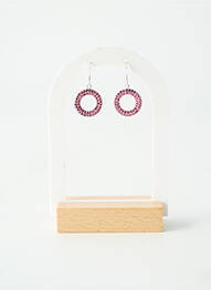 Boucles d’oreilles matériaux argent rose TATA GISELE femme