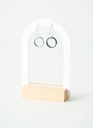 Boucles d’oreilles matériaux argent rose TATA GISELE femme