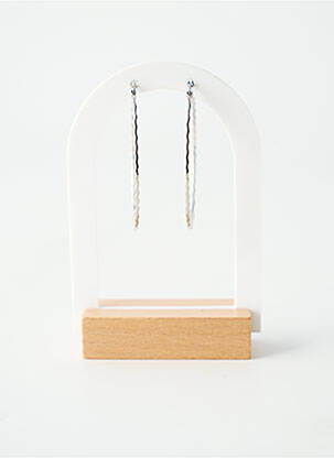 Boucles d’oreilles fermeture fermoir clips argent TATA GISELE femme