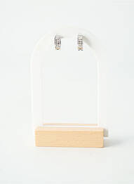 Boucles d’oreilles argent TATA GISELE femme