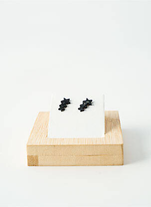 Boucles d’oreilles noir TATA GISELE femme