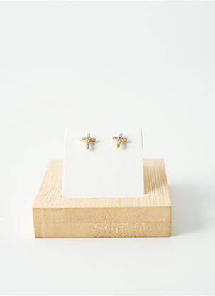 Boucles d’oreilles matériaux plaqué or or TATA GISELE femme