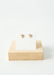 Boucles d’oreilles matériaux plaqué or or TATA GISELE femme
