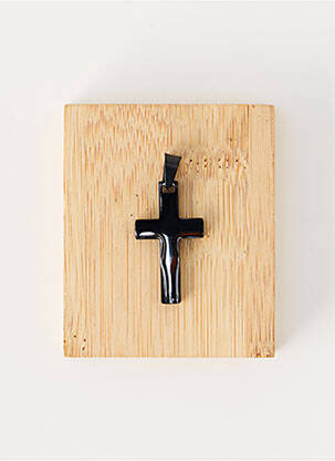 Pendentif noir TATA GISELE homme