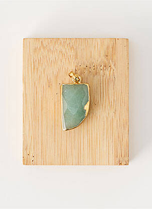 Pendentif vert TATA GISELE homme