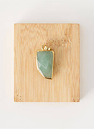 Pendentif vert TATA GISELE homme