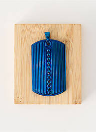 Pendentif bleu TATA GISELE homme