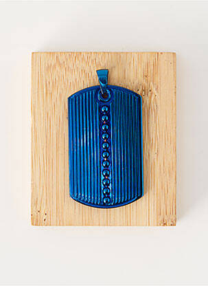 Pendentif bleu TATA GISELE homme