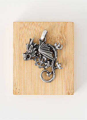 Pendentif matériaux métal argent TATA GISELE homme